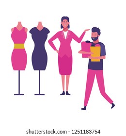 People and shopping