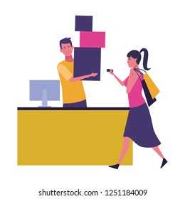 People and shopping