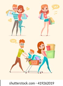People and shopping