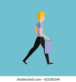 people shopping design 