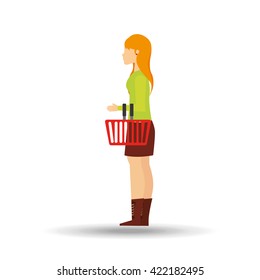 people shopping design 