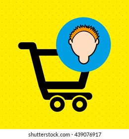 people shopping design 