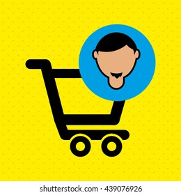 people shopping design 