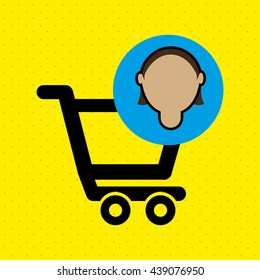 people shopping design 