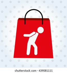 people shopping design 