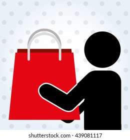 people shopping design 