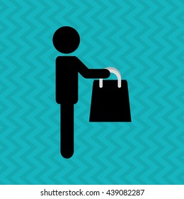 people shopping design 