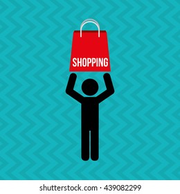 people shopping design 
