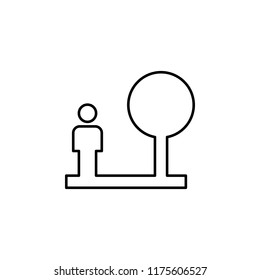 People sign icon. Element of image sign for mobile concept and web apps illustration. Thin line icon for website design and development, app development. Premium icon