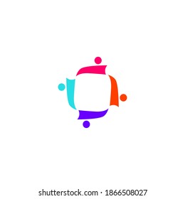 People sign, symbol, artwork on white