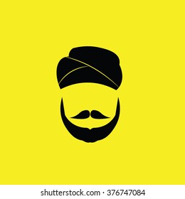 People Sikh man graphic icon