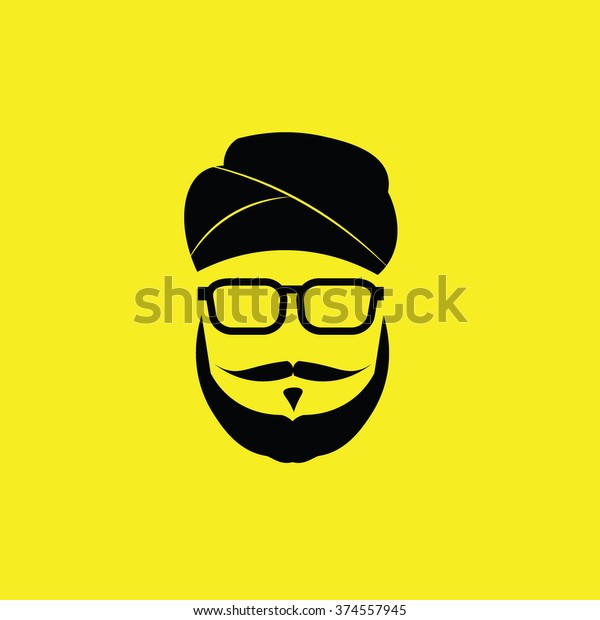 People Sikh Man Graphic Icon Stock Vector (Royalty Free) 374557945 ...