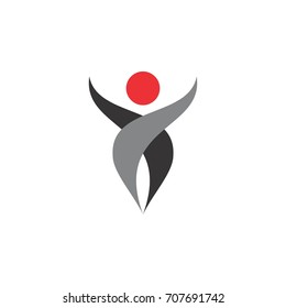 People silhouette logo design vector