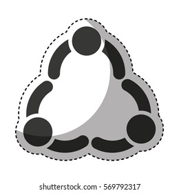 people silhouette teamwork emblem vector illustration design