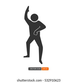 People Silhouette Vector in manequin style. Vector of Pictogram pose. Vector Illustration eps.10
