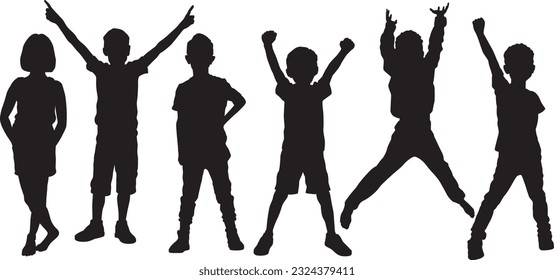 People Silhouette Vector set illustration