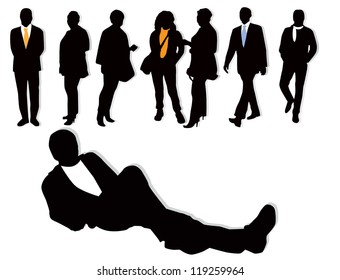 people silhouettes