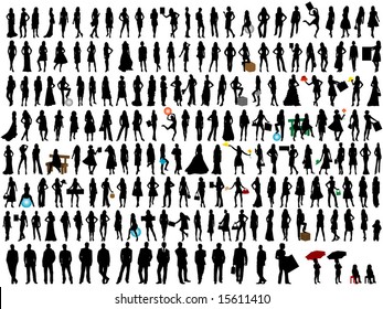 People silhouettes