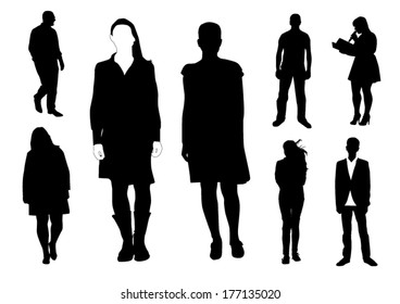 Personas siluetas