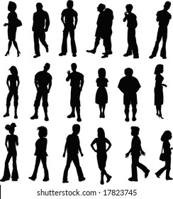 people silhouettes