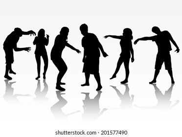 people silhouettes