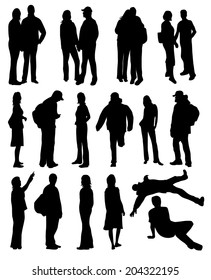 People silhouettes