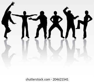 People silhouettes