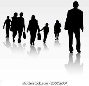 People silhouettes