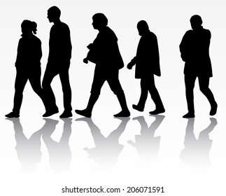 People silhouettes