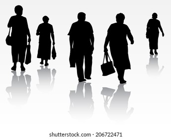 People silhouettes