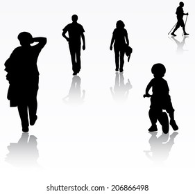 People silhouettes