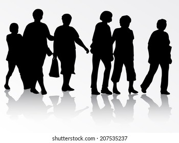 People silhouettes
