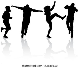 people silhouettes