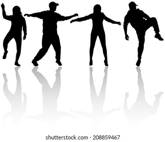 people silhouettes
