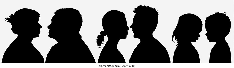 people silhouettes