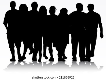people silhouettes
