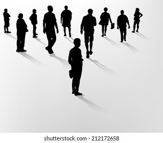 people silhouettes