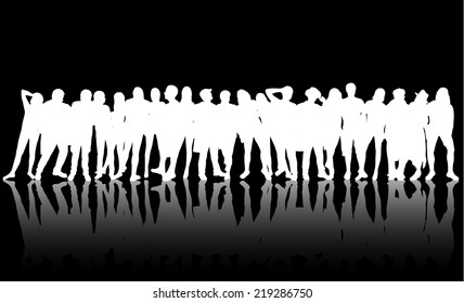 People silhouettes