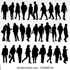 People silhouettes