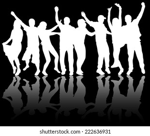 People silhouettes