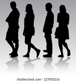people silhouettes