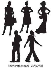 people silhouettes
