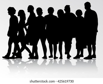 People silhouettes