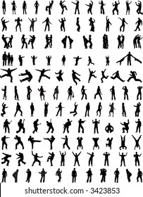 People Silhouettes Body 123