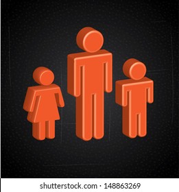 people silhouettes over black background vector illustration 