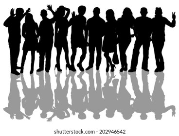 People Silhouettes Set