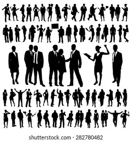 People Silhouettes Set