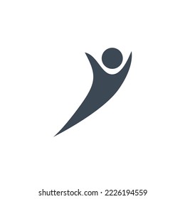 logotipo de concepto de diseño sencillo para personas