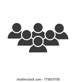 people simple vector icon isolated with background