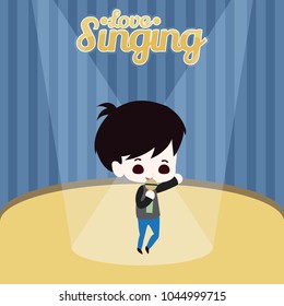 People Singing Illustration